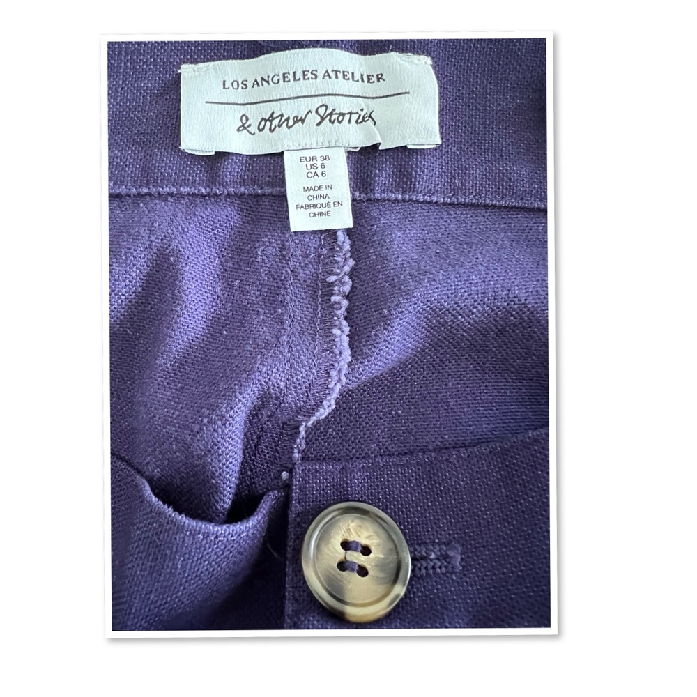 & Other Stories High Waisted Twill Trousers - Picture 7 of 10